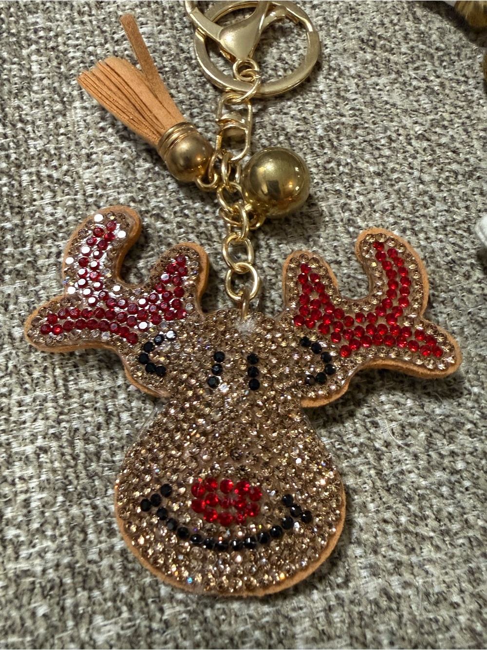 Rhinestone Holiday Keychain Set - Picture 2 of 4